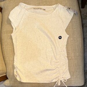 Abercrombie Kids Light Cream Short Sleeve Tee